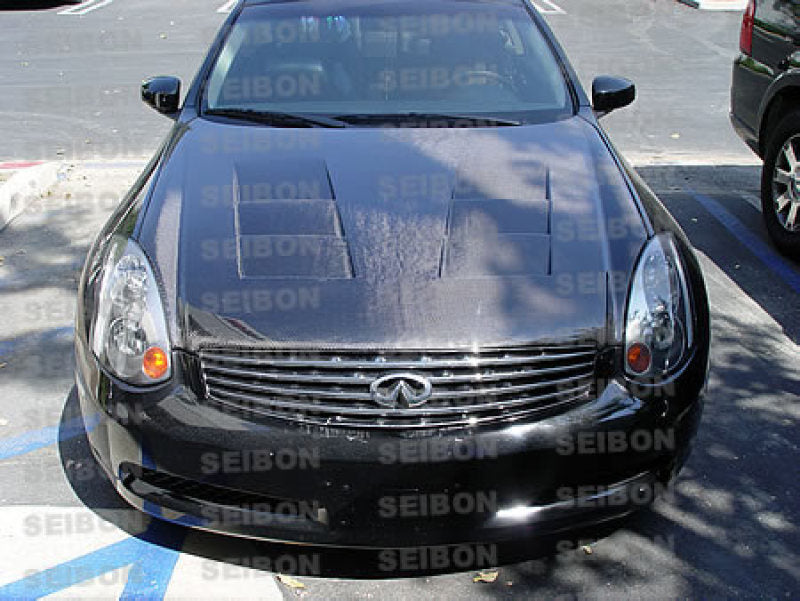 Seibon TS Carbon Fiber Hood Infiniti G35 2Dr (V35) 2003-2007 HD0305INFG352D-TS Photo - Primary