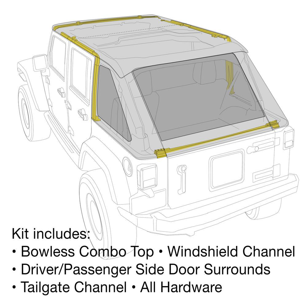 Smittybilt Bowless Combo Top Kit 9083135K