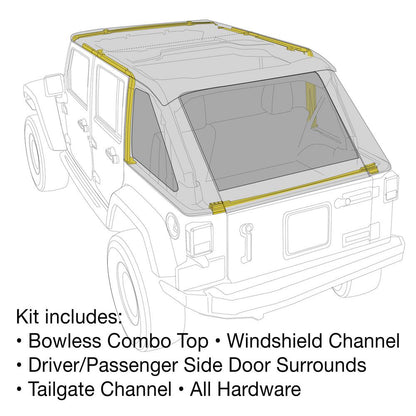 Smittybilt Bowless Combo Top Kit 9083135K