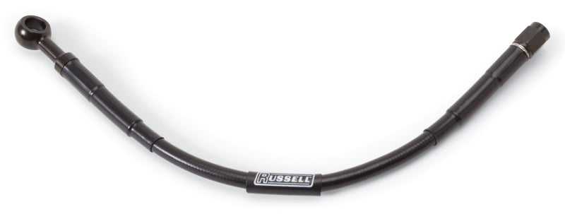 Russell Black Universal Brake Hose 10mm Banjo (3/8") To Straight -3 AN 657023 Photo - Primary