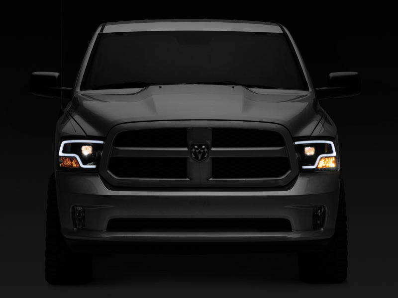 Raxiom 09-18 RAM 1500 LED Halo Projector Headlights- Black Housing (Clear Lens) R111516 R111516 Photo - Close Up