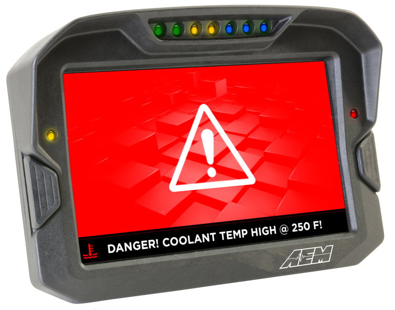 AEM Electronics Digital Dash, CD-7LG, Carbon Housing, Data Logging, GPS, CAN Bus, Kit 30-5703 Photo - out of package