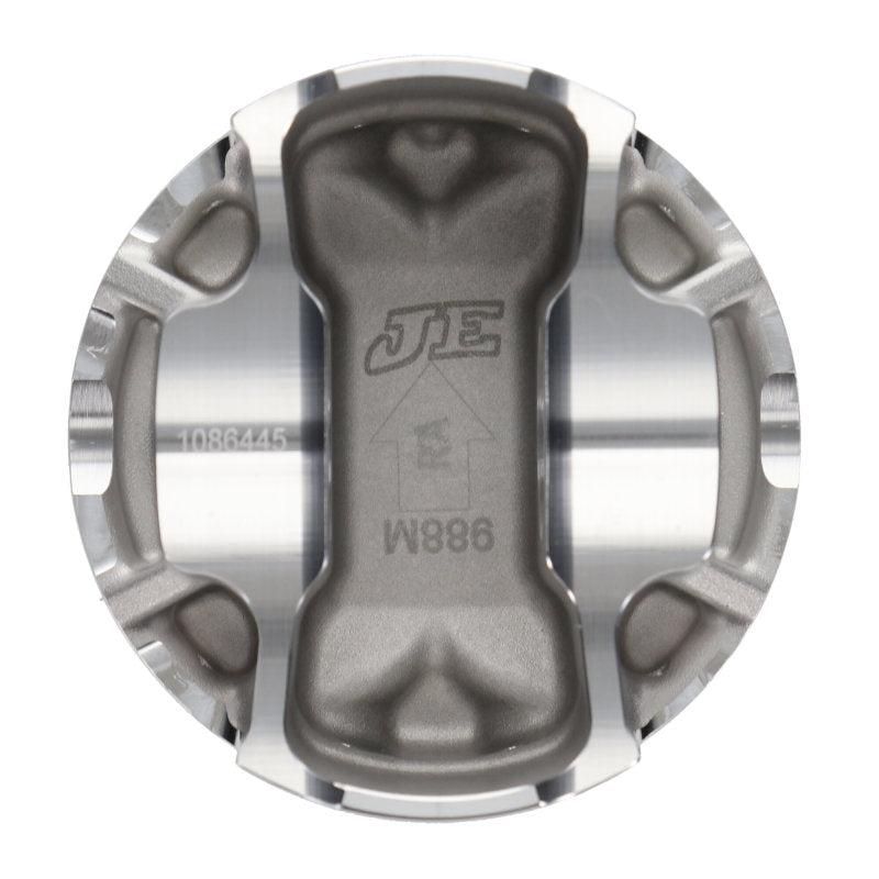JE Pistons Nissan VR30DDTT 86mm Bore 10.2:1 CR -3cc Dish - Set of 6 346348 346348 User 6