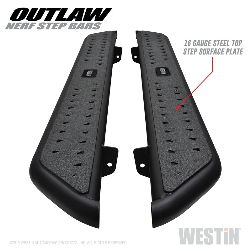 Westin 15-20 Ford F-150 SuperCab / 17-20 F-250/350 SuperCab Outlaw Nerf Step Bars - Textured Black 58-53935 58-53935 Photo - Unmounted