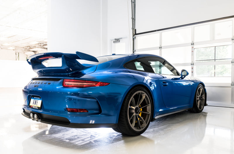 AWE Tuning Porsche 991 GT3 / RS SwitchPath Exhaust - Chrome Silver Tips 3025-32016 3025-32016 Photo - Mounted