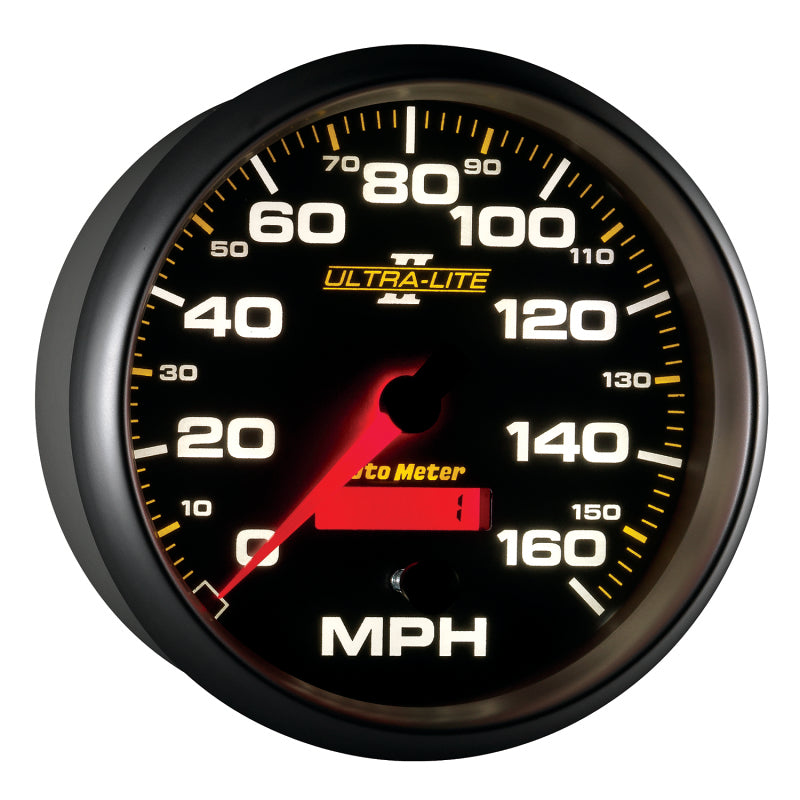 Autometer Gauge, Speedometer, 5", 160Mph, Elec. Programmable, Ultra-Lite II 4989 User 6