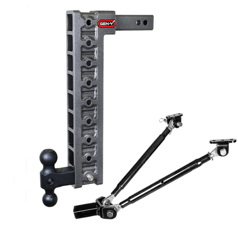 GEN-Y Hitch Gen-Y Mega Duty 2in Shank 20in Drop 1500lb TW 10K Hitch w/GH-031 Dual-Ball/GH-0100 Stabilizer Kit GH-319 GH-319 User 1