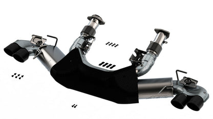 Borla 2020 Chevrolet Corvette C8 6.2 ATAK 3in Exhaust System Dual Round Rolled A/C Black Chrome Tips 140839BC 140839BC User 1