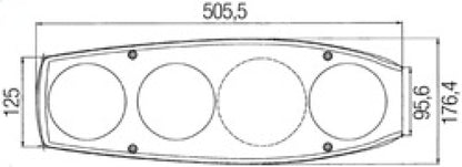 Hella Lamp Srbblzr Smlr Rh Mg12 2Vp (MOQ 10) 341419127 341419127 Technical Drawing