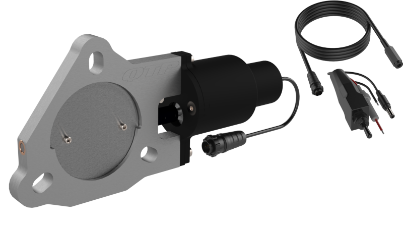 QTP 3in Bolt-On QTEC Electric Cutout Valve for Borla Exhausts - Single QTEC30B QTEC30B Photo - Primary