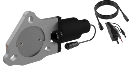 QTP 3in Bolt-On QTEC Electric Cutout Valve for Borla Exhausts - Single QTEC30B QTEC30B Photo - Primary
