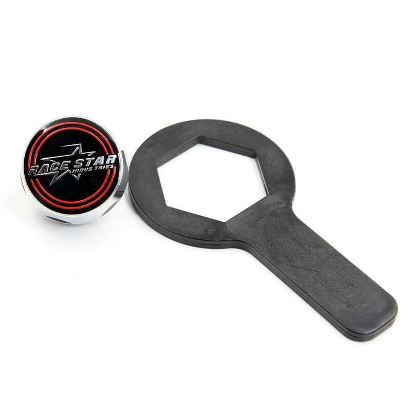 Race Star Pro Forged Spindle Mount Cap (Push Through Style) Chrome - Single 630-6030-1 630-6030-1 User 1