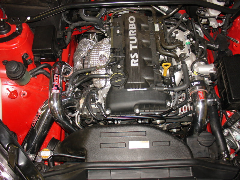 Injen Black Intercooler Kit - Hot/Cold Side Pipes 10-12 Genesis Coupe 2.0L SES1385ICPBLK Photo - Mounted