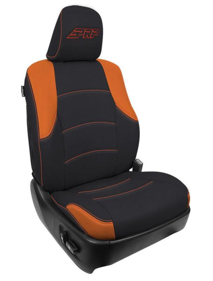 PRP Seats PRP 11-24 Toyota 4Runner Front Seat Covers (Pair) - Black/Orange B066-05 B066-05 Photo - Primary