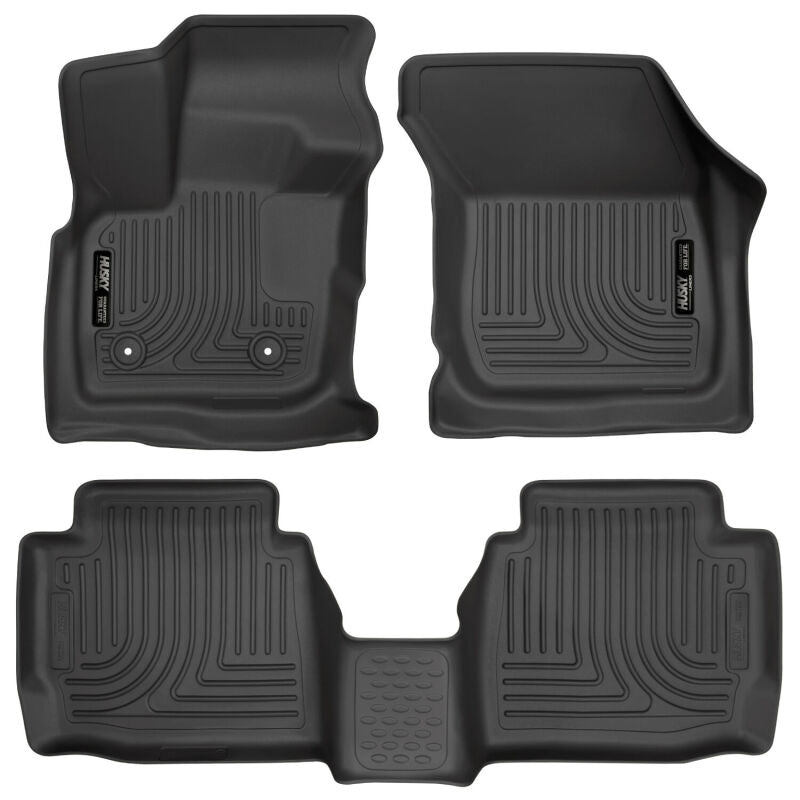 Husky Liners 17 Ford Fusion / 17 Lincoln MKZ Black Front and 2nd Row Floor Liners 98791 Photo - Primary