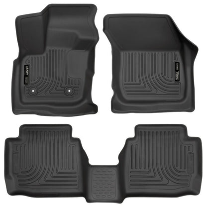 Husky Liners 17 Ford Fusion / 17 Lincoln MKZ Black Front and 2nd Row Floor Liners 98791 Photo - Primary