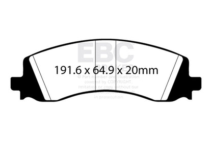 EBC 2020+ Ram 2500 HD 6.4L Greenstuff Rear Brake Pads DP63124 DP63124 Photo - Primary