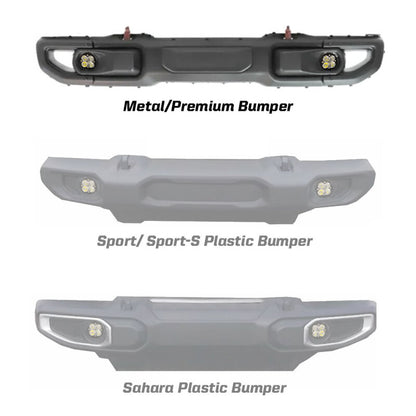 Baja Designs 2018 Wrangler JL Rubicon Squadron R Fog Pocket Kit 447068 Photo - Primary