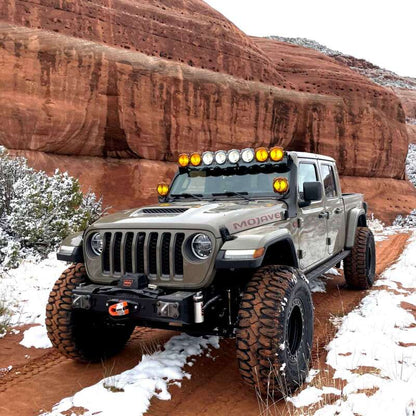 KC HiLiTES 21-23 Jeep 392/Mojave Overhead Mount Bracket Set for 50in. Light Bar (Pair) 7328 7328 Photo - lifestyle view