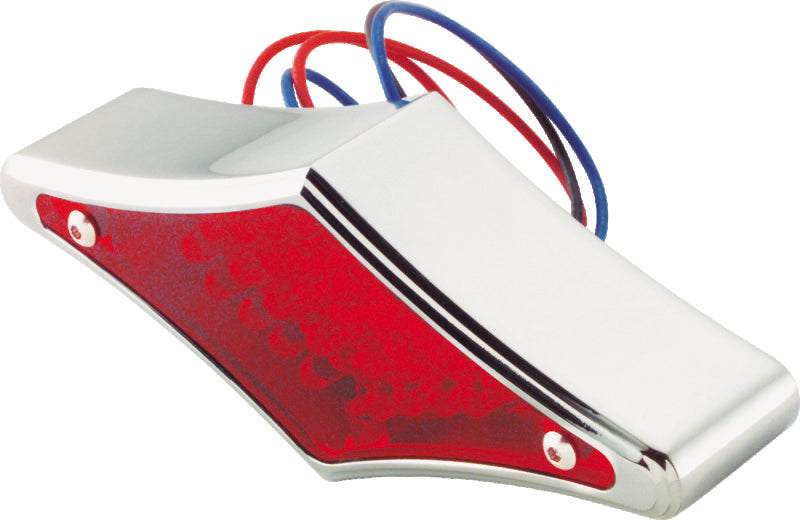 Bikers Choice Chrome Diamond LED Taillight Red Lens Universal Custom 490307 490307 Photo - Primary