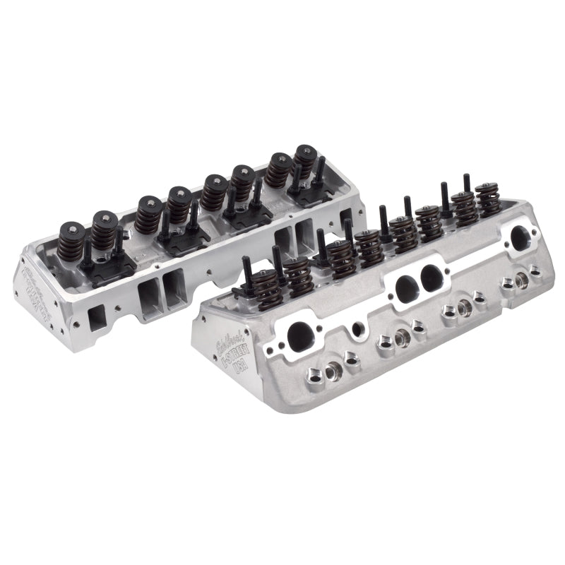 Edelbrock Cylinder Head, E-Street, SB chevrolet 64cc (Complete, Pair) 5089 Photo - Primary