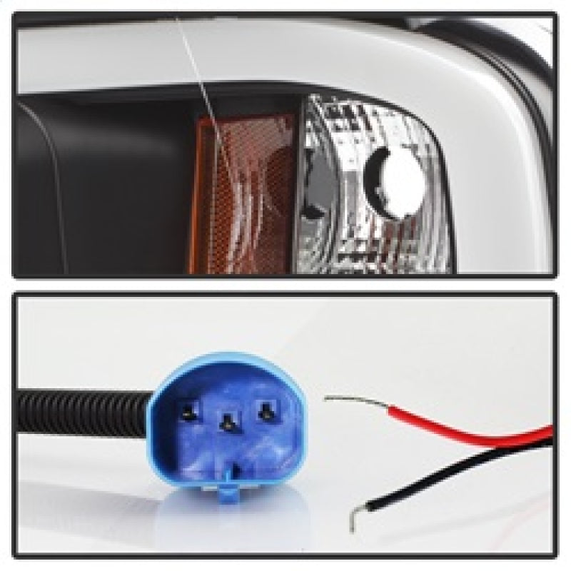 Spyder 02-05 Dodge Ram 1500 Light Bar Projector Headlights - Black (PRO-YD-DR02V2-LB-BK) 5084606 5084606 Photo - Unmounted