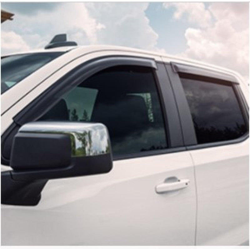 EGR 2019 Chevy 1500 Double Cab Tape-On Window Visors - Set of 4 Dark Smoke 641891 641891 Photo - Mounted