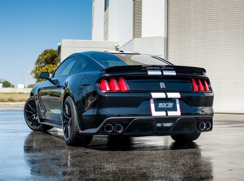 Borla 15-16 Ford Mustang Shelby GT350 5.2L ATAK Cat Back Exhaust (Uses Factory Valence) 140684 140684 Photo - Close Up