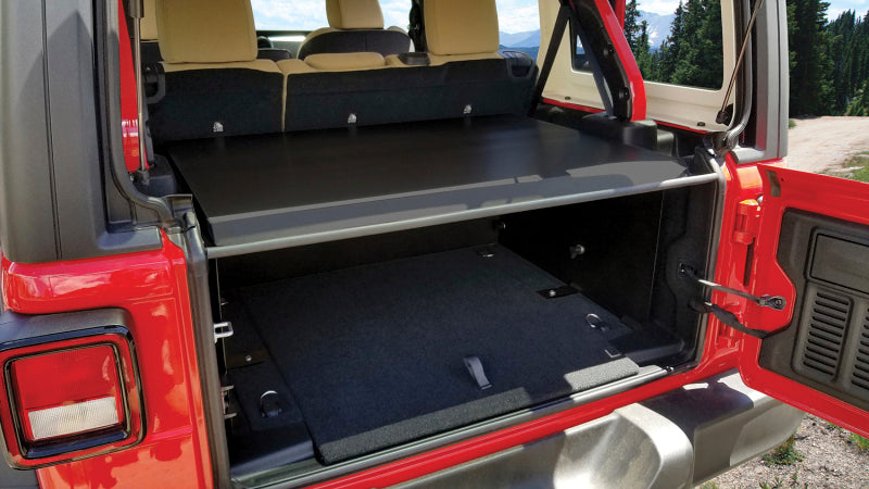 Tuffy Products Tuffy Deluxe Enclosure For Jeep Wrangler W/O Subwoofer 345-01 345-01 Photo - Mounted
