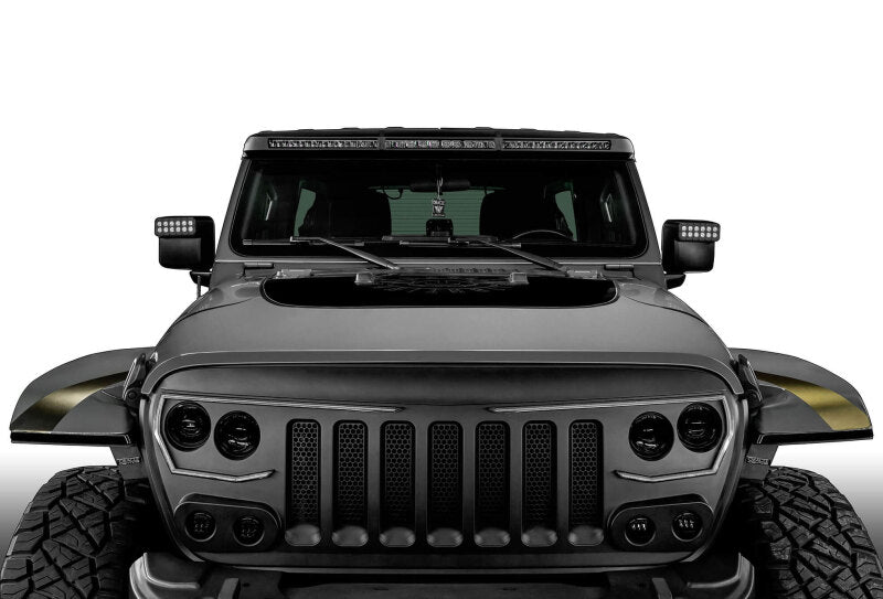 ORACLE Lighting Oracle Jeep Wrangler JL/Gladiator JT Integrated Windshield LED Light Bar System 5917-023 5917-023 Photo - Mounted
