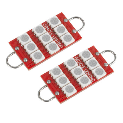 ORACLE Lighting Oracle 44MM 6 LED 3 Chip - Loop Festoon Bulbs (Pair) - Red 5209-003 5209-003 Photo - lifestyle view