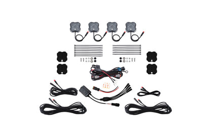 Diode Dynamics RGBW Rock Light Installer Magnet Mount Kit w/Controller (4-pack) DD7741C DD7741C Photo - Primary