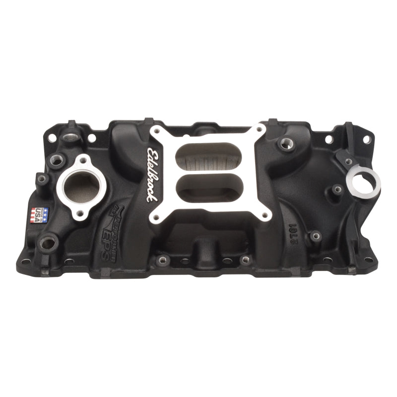 Edelbrock Manifold, SBC Performer EPS Intake Black 27013 Photo - Primary