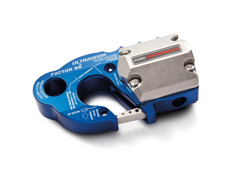 Ford Racing Factor 55 UltraHook w/Rope Guard - Blue M-1821-UHB M-1821-UHB Photo - Primary