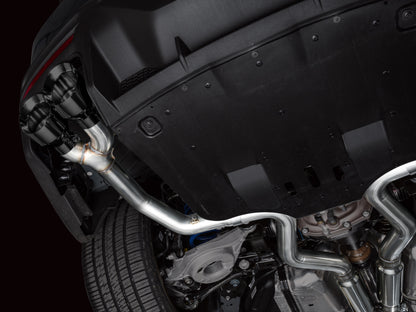 AWE Tuning AWE 2024 Ford Mustang Dark Horse S650 RWD Track Edition Catback Exhaust w/ Quad Diamond Black Tips 3020-43375 3020-43375 Photo - Mounted