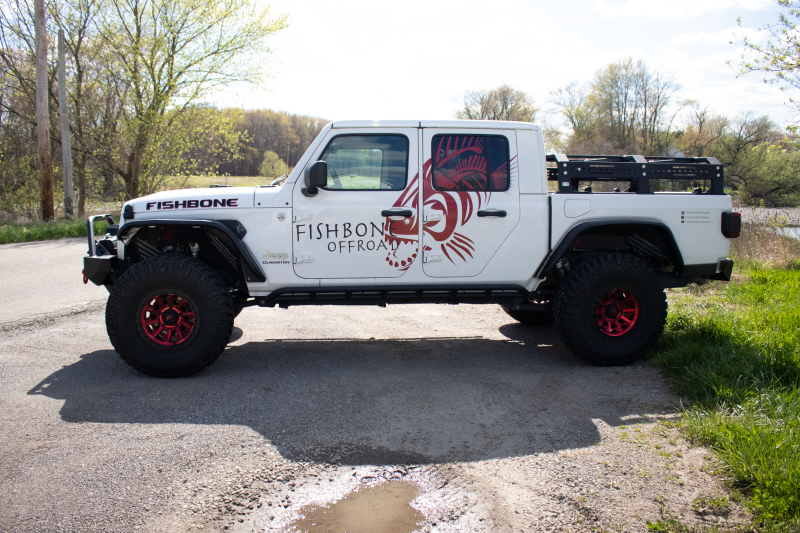 Fishbone Offroad 2018+ Jeep Wrangler JL/JLU/2020+ Gladiator JT  Steel Front Fender Flares  - Black FB23454F FB23454F Photo - lifestyle view