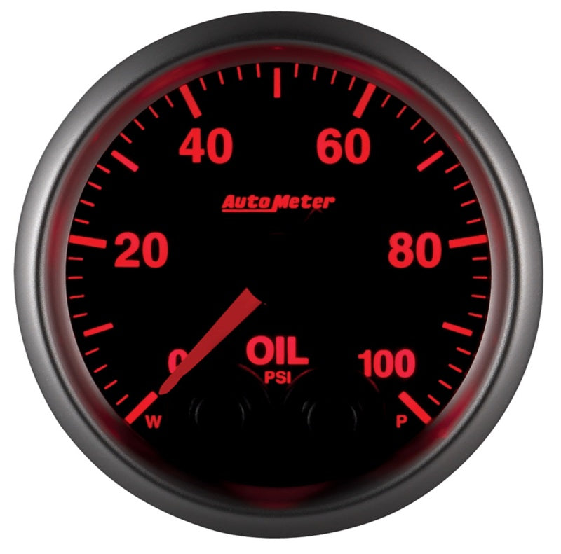 Autometer Gauge, Oil Press, 2 1/16", 100Psi, Stepper Motor w/Peak & Warn, Elite 5652 User 6