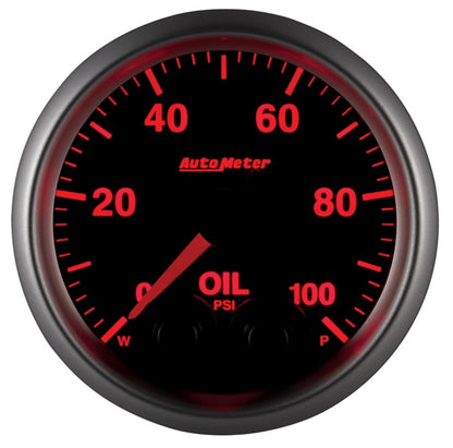 Autometer Gauge, Oil Press, 2 1/16", 100Psi, Stepper Motor w/Peak & Warn, Elite 5652 User 6