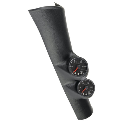 Autometer Diesel Gauge Kit A-Pillar 98-02 RAM Boost/EGT 60psi/2000 degree F Black Spek-Pro P72000 P72000 Photo - Primary