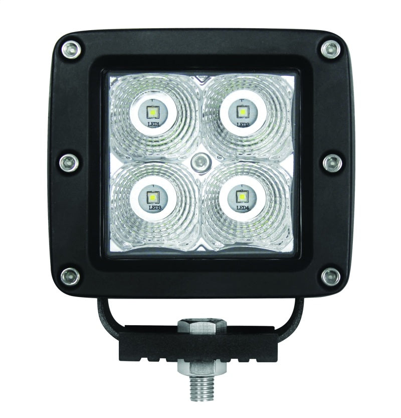 Hella HVF Cube 4 LED Off Road Kit - 3.1in 12W Spot Beam 357204031 357204031 Photo - Unmounted