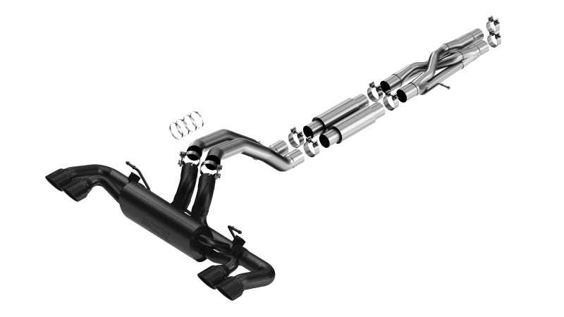 Borla 21-22 Jeep Wrangler Rubicon 392 6.4L V8 AT 4WD 4DR ATAK Cat-Back Exhaust - Coated Black 140893CB 140893CB Photo - Primary