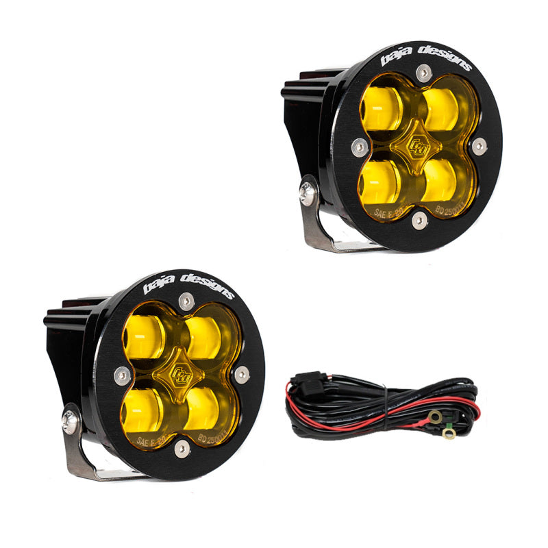 Baja Designs Squadron R SAE LED Spot Light - Amber - Pair 247816