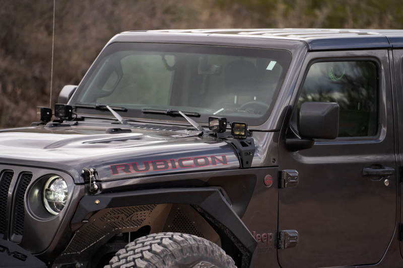 DV8 Offroad 18-22 Jeep Gladiator JT Cowl Light Bar Bracket LBJL-04 LBJL-04 User 9