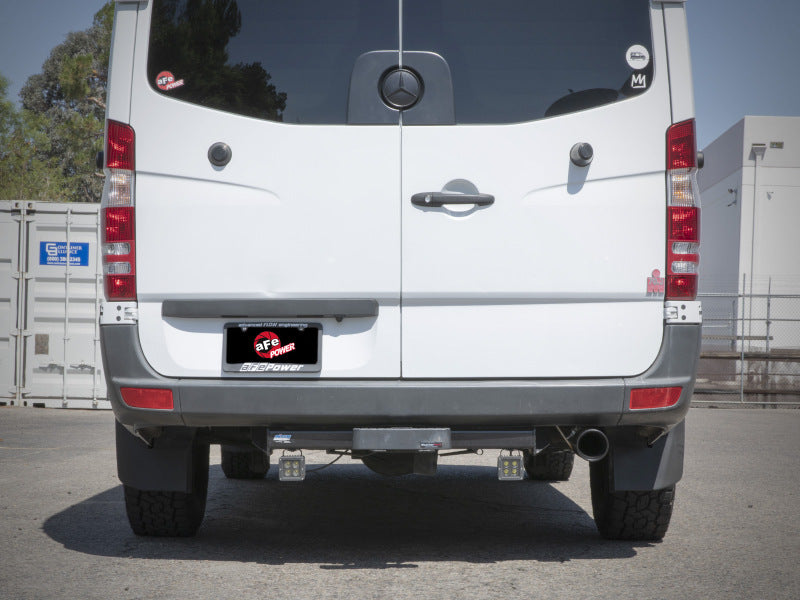 aFe Vulcan Series 3in 304SS DPF-Back Exhaust 10-25 MB Sprinter 2500/3500 V6-3.0L w/ Black Tips 49-36504-B 49-36504-B Photo - Mounted
