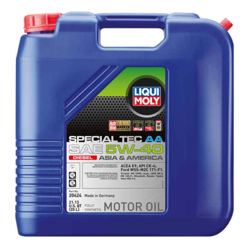 LIQUI MOLY 20L Special Tec AA Motor Oil SAE 5W40 Diesel 20424 20424 User 1