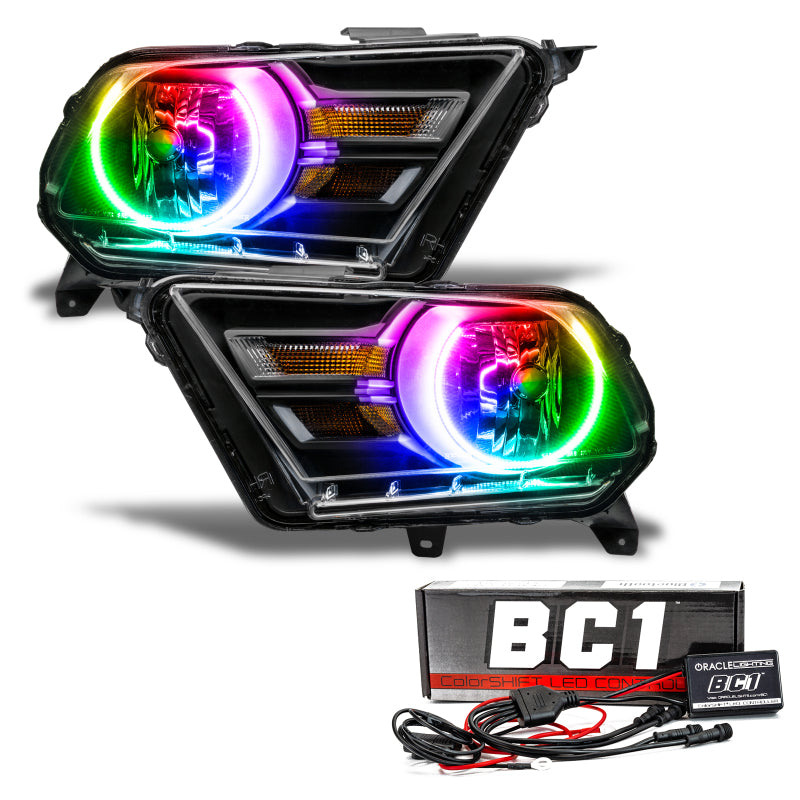 ORACLE Lighting Oracle 10-14 Ford Mustang HL (Non-HID) - ColorSHIFT w/ BC1 Controller 7050-335 7050-335 Photo - out of package