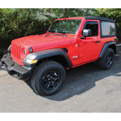 Westin 2018-2019 Jeep Wrangler JL Wade In-Channel Wind Deflector 2pc - Smoke 72-51467 72-51467 Photo - Mounted
