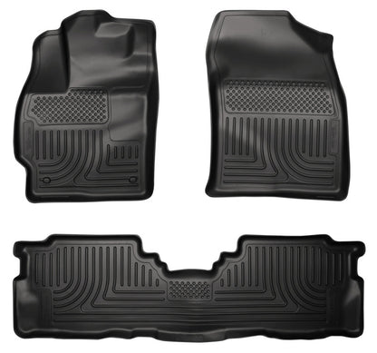 Husky Liners 2012 Toyota Prius v WeatherBeater Combo Black Floor Liners (3pc) 98911 Photo - Primary