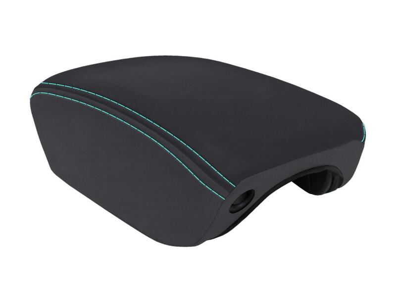 PRP Seats PRP 2018+ Jeep Wrangler JL Center Console Cover - Black/Teal B103-09 B103-09 Photo - Primary
