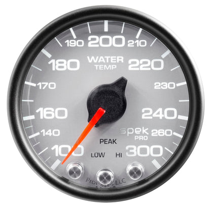 AutoMeter Gauge Water Temp 2-1/16in. 300 Deg. F Stepper Motor W/Peak & Warn Slvr/Blk Spek P34622 P34622 User 1